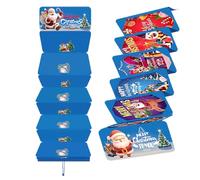 Woalopted Christmas Money Holders for Cash | Idée de Cadeau pour fête | Porte-Argent de Père Noël avec 10 emplacements pour Billets - pour Hommes Femmes Ados Famille et Amis