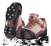 Woalopted Crampons pour Chaussures Antidérapants, 10 Pointes Traction pour Chaussures Et Bottes, Griffes De Traction Hiver pour Randonnée Escalade Pêche Hommes Femmes