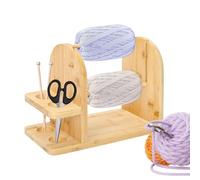 Woalopted Crochet Porte-Bobine Fil Outil Tournant en Bois