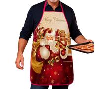 Woalopted De Noël Humoristiques - Outil De Fête À Bavoir Imperméable - Tablier Drôle Et Mignon | Pour Les Hommes, Les Femmes, La Famille, La Cuisine, Le Jardinage, La, Le Barbecue Et Le Grill