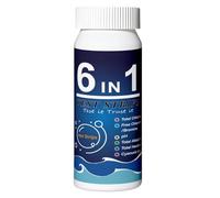 Woalopted de Test pour Piscine | Testeur D'eau Salée - De Test D'eau 6 En 1 Pour Eau Salée, Eau Douce, Piscine, Bassin, SPA,