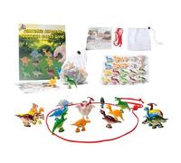 Woalopted Jeu magnétique avec ficelle - Jouet amusant avec 20 figurines de dinosaures - Jeux familiaux - Pour famille, extérieur, intérieur, salle de classe, école, fête, table, voyage en voiture, jeu