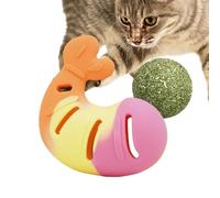 Woalopted Jouet de Dentition pour Chat,Soulagement de la Dentition du en Forme de crevette au chatnip,Jouet interactif pour Chat - pour Usage intérieur et extérieur, Maison, Appartement, Foyer