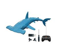 Woalopted Jouet Requin Télécommandé - 2,4 GHz Rechargeable Étanche Plongée RC - Requin sous-Radiocommandé Qui Plonge | pour Baignoire Salle de Bains 6 Ans et Plus garçons Filles Cadeaux Noël