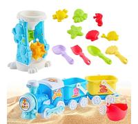 Woalopted Jouets à Sable pour Les | Kit de Quinze pièces pour bac à Sable,Jouet de Plage | pour Bord du lac, Jardins, Cours arrière, piscines, extérieur, Voyages, dès 1 an+, Les garçons et Filles