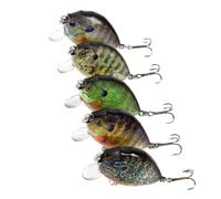 Woalopted Leurres De Pêche En Eau Salée | 5 Pièces Appâts Artificiels Portables Pour Poissons | Leurres Pour Bar En Eau Douce - Pour Thanksgiving Vacances Anniversaire Rivière Lac Ruisseau Peu Profond