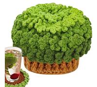 Woalopted Lot de sous-verres en crochet pour pot de fleurs - Kit de bricolage simple pour pots de fleurs - Pour adultes, adolescents, amateurs de bricolage, professeurs d'art et liaison familiale