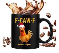 Woalopted Mug Poulet | 350 ml Poignée Ergonomique Céramique à Thème Animal - Mug à Café Poulet Humoristique | Pour Halloween, Vacances, Thanksgiving, Anniversaire, Automne, Fête, Maison, Cuisine,
