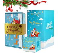 Woalopted Noël Boîte à Surprises | Coffret Festif 12 Pièces Enveloppes Rouges Animées | Cadeaux de Fête pour Événements et Réunions de Fin d'Année | Idéal pour Famille Amis et Adultes