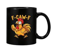 Woalopted Tasse à café motif coq - Tasse à boire en céramique 330 ml - Chope à bière pour la maison | Pour collectionneurs, Halloween, vin, bière, bureau, salle à manger, bureau, restaurant, hôtel