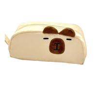 Woalopted Trousses Scolaire Mignonne Capybara,Grande Capacité Trousses de Rangement | Pochette Portable pour Adolescents Étudiants Art Maquillage Toilette