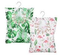Woanger Lot de 2 Sacs à Pinces à Linge avec Crochet de Suspension 38,1 x 27,9 cm - Porte-épingles à Linge imperméables - Sac de Rangement avec Grande Ouverture