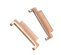 WOATOHO 1 Paire d'adaptateurs for Bracelet de Montre en Cuir Noir/Or Rose, connecteur à tête Convexe 22 mm, 20 mm, 18 mm(Rose Gold,20 * 20mm)