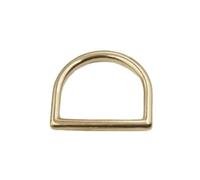 WOATOHO Lot de 10 fermoirs à Boucle en Laiton avec Anneau en D, Largeur intérieure de 13 à 44 mm, Petits Anneaux en D métalliques soudés for Accessoires de Sacs à Main(20mm)