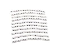 WOATOHO Lot de 1000 étiquettes thermorétractables en Plastique for câbles, Rapport de rétraction 2:1, numéro 0-9, Blanches(5mm)