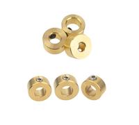 WOATOHO Lot de 6 Colliers d'arrêt en Laiton, bagues de Profondeur Fendues, clé hexagonale for forets de 3 mm, 4 mm et 5 mm