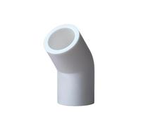 WOATOHO Raccord de Tuyau d'eau en PVC Blanc 16 mm, coude à 45 degrés, connecteur de Cadre de Serre Droit, 1 pièce(Green)