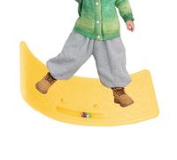 Wobble Board, Rocker Wobble - Tableau d'apprentissage d'équilibre incurvé à extrémité ouverte,Entraîneur wobbler, planche d'entraînement d'équilibre pour exercices pour filles et garçons, peut conten