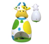 Wobble Toys Inflatable Cow Doll, Interactive Baby Toy Desk and Play, 10.24x9.45x19.69 Inch Portable & Lightweight, Fun Game for Holiday Classroom Bedroom Travel Birthday Boys Girls Backyard Activity