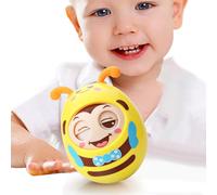 Wobbler Toy For Babies, Winkling Bee With Teether, Tummy Time Toy For 6-12 Months, Developmental Gift, Perfect For, Boys, And Girls, 3.74x3.74x4.53in