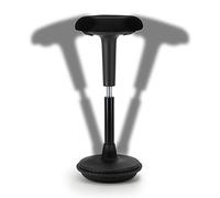 Wobblez Chaise Bureau Ergonomique | Tabouret Flexible pour Le Dos Hauteur Réglable de 63 à 83 cm pour Bureau Normal | Tabouret Équilibre | Tabouret Bureau Ergonomique