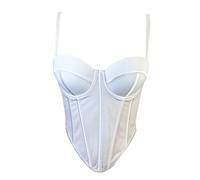 Woboren Bustier Corset Crop Top Soutien-gorge Clubwear Slim Vest Costume