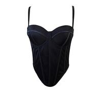Woboren Bustier Corset Crop Top Soutien-gorge Clubwear Slim Vest Costume