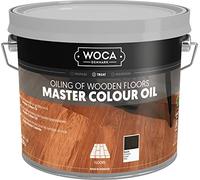 WOCA Danemark - Master Color Oil - Huile végétale pénétrante pour meubles en bois, sols, garnitures et armoires - 2,5 l - Noir