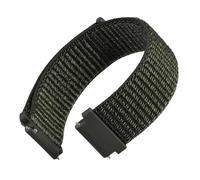 WOCCI 21mm Réglable Nylon Bracelet Montre avec Fermeture Auto-agrippante, Bande Sport pour Homme et Femme (Vert Militaire)
