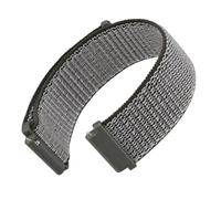 WOCCI 22mm Réglable Nylon Bracelet Montre avec Fermeture Auto-agrippante, Bande Sport pour Homme et Femme (Gris)