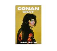 WOCGHWPOT Conan Gray Poster imperméable Found Heaven - Décoration murale pour salon, salle de bain, cuisine - Impression moderne - Facile à nettoyer - 50 x 75 cm - Style sans cadre