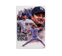 WOCGHWPOT Gerrit Cole Poster mural imperméable pour salon, salle de bain, cuisine - Impression moderne - Facile à nettoyer - 50 x 75 cm - Style sans cadre