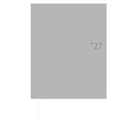 Wochenbuch anthrazit Leine 1W/2S 2027: Buchkalender 21x26 cm mit 1 Woche auf 2 Seiten, 8-sprachigem Kalendarium, wattiertem Einband mit Leinencharakter & Leseband für Arbeit & Studium