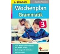 Wochenplan Grammatik / Klasse 3