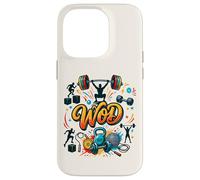 WOD Entraînement Muscu Fitness Wall Ball Kettlebell Sport Coque pour iPhone 14 Pro