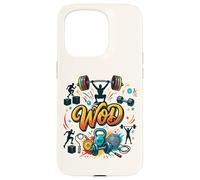 WOD Entraînement Muscu Fitness Wall Ball Kettlebell Sport Coque pour iPhone 15 Pro