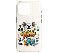 WOD Entraînement Muscu Fitness Wall Ball Kettlebell Sport Coque pour iPhone 16 Pro