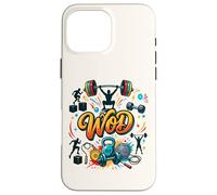 WOD Entraînement Muscu Fitness Wall Ball Kettlebell Sport Coque pour iPhone 16 Pro Max