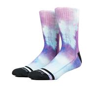 Wodable Venture Chaussettes Violet Rain Tie Dye - Gym Fitness Skateboard WOD (S/M (36-40)), blanc, S/M (3-7)