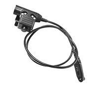 WODASEN Tactical U94 PTT Câble adaptateur pour Retevis RT29 RT87 RT48 RT47V RT82 RT83 Ailunce HD1 Motorola GP328Plus Radio 2 voies avec connecteur PTT Talkie Walkie