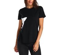 wodceeke T-Shirt à col Rond pour Femme Motif Chat - Noir - Taille S