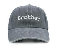 Wodeal Chapeau Frère avec Boîte Cadeau pour Garçons, Drôle Casquette de Baseball en Coton Brodé pour Fils, Petits-Fils, gris, Taille unique
