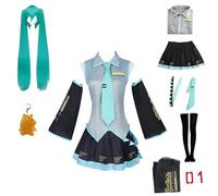 WODEJIAOBAO Costumes de jeu de rôle, anime H'atsune M'iku, costumes pour adultes, accessoires, costumes d'Halloween, carnaval, fête, convient pour les jeux de scène, les amateurs de jeux de rôle, les