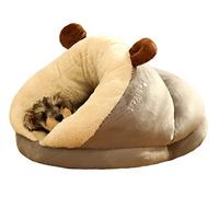 WODEJIAOBAO Lit pour chiens en forme de pantoufle en peluche, lit pour chats ou chiens de petite taille à l’intérieur