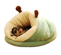 WODEJIAOBAO Niche pour chien en forme de pantoufle en peluche pour chat ou petit chien à l'intérieur