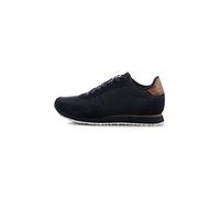 Woden Nora III Leather, Basket, Dark Navy,