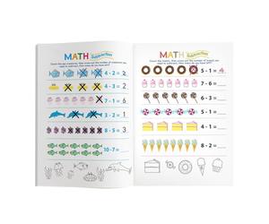 Wodesitiy Cahier d'exercices Addition et Soustraction | 64 Pages d'Activités Ludiques et Interactives - Jouets Comptage | pour la Classe, Salle de Jeux, Centre d'activités,