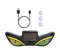 Wodesitiy Feu D'Avertissement LED Solar Eye - Panneau D'Avertissement LED Dynamique Solaire,Décoration Lunette Arrière Voiture | Pour Camion Vélo Pare-Brise Arrière Chariot SUV Fête Anniversaire