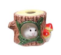 Wodesitiy Niche pour hamster - Nid de couchage en céramique pour l'occupation adaptée à l'espèce et la détente - Niche pour petits animaux - Pour souris, furets, chinchillas et gerbilles