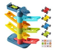 Wodesitiy Rampe de voiture pour - 4 petites voitures volantes - Véhicule de circuit - Pour à partir de 3 ans - Pour à partir de 3 ans - Pour à partir de 3 ans - Pour